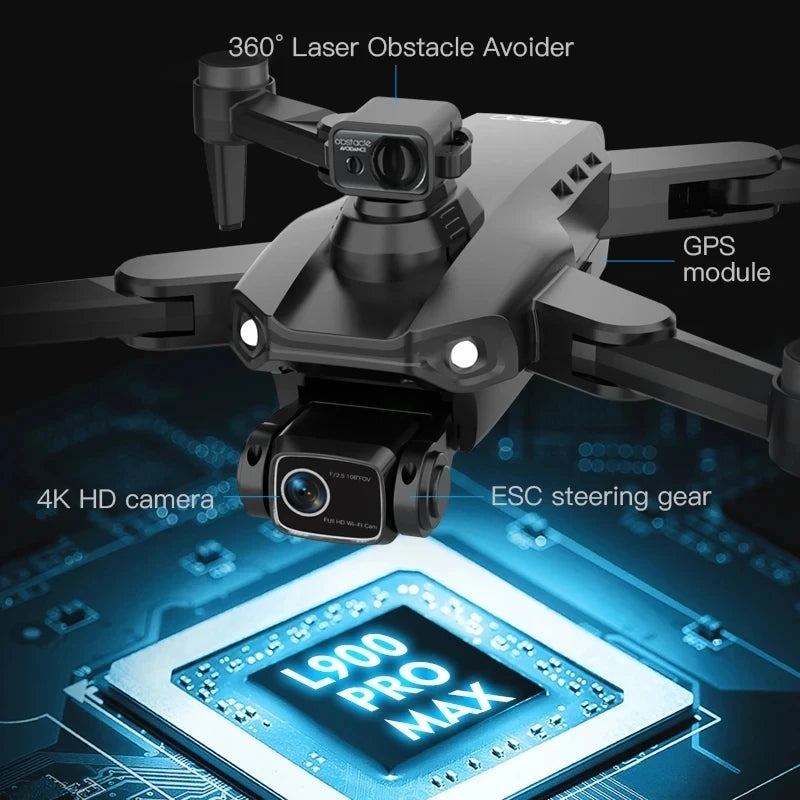 Profesionalny Dron L900 Pro Max Podwójna Kamera 4K 360°